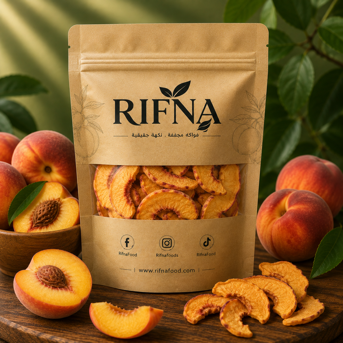 خوخ مجفف بالتبريد 🍑